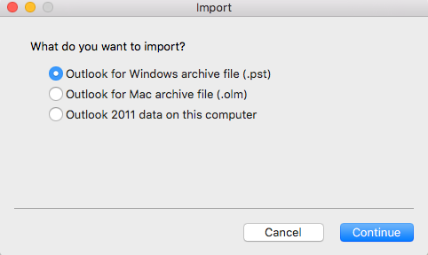 exporting and importing contacts outlook for mac